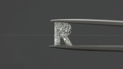 Alphabet R Cut Lab Grown Diamond