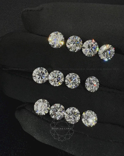 1.5 CT Round Cut Lab Grown Diamond Parcels