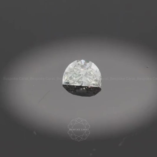 Half Moon Cut Lab Grown Diamond Matching Pair