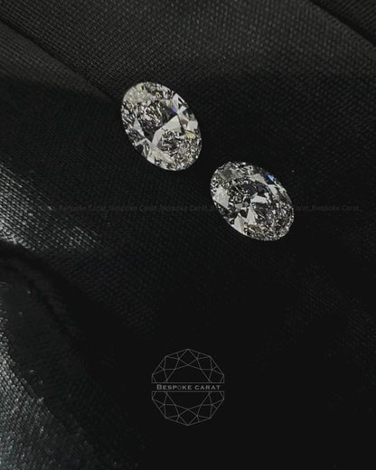 Oval Cut Lab Grown Diamond Matching Pair