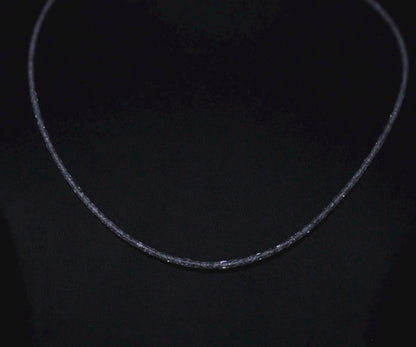 Faceted Diamond Strands Necklace | 12.09CT Lab Grown Diamond Strand | Center Drilled Diamond Necklace