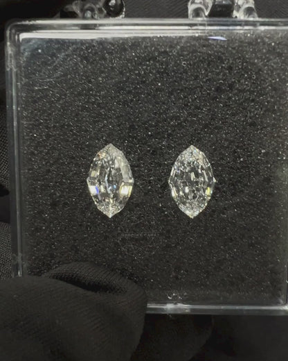 Marquise Step Cut Lab Grown Diamond Pair