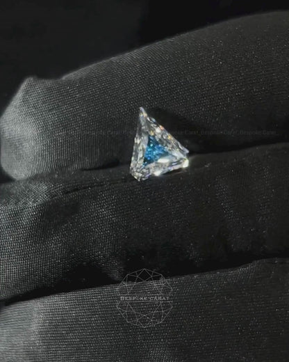 5 Ct Two-Tone Lab Grown Diamond  White & Blue