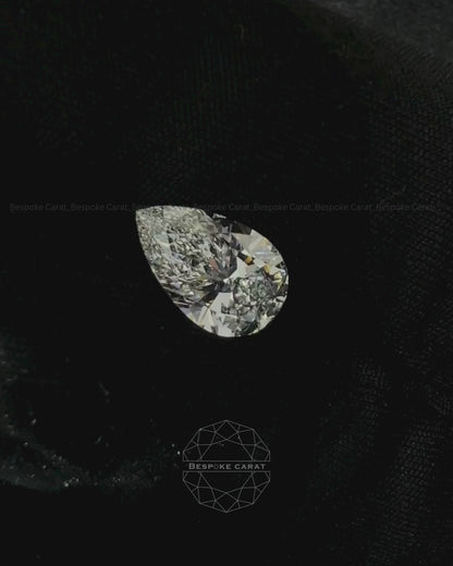 Pear Cut Lab Grown Diamond IGI Certified