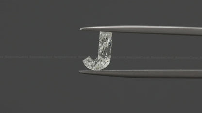 Alphabet J Cut Lab Grown Diamond